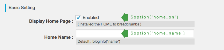 Schema.org BreadcrumbList Type settings.