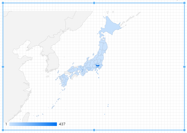 データポータルの日本地図フィルタ