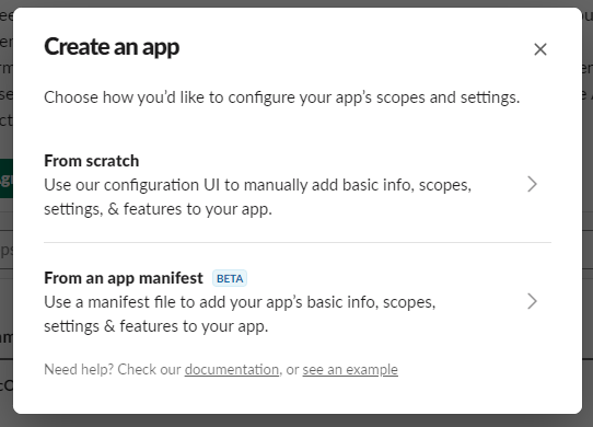 Create an app